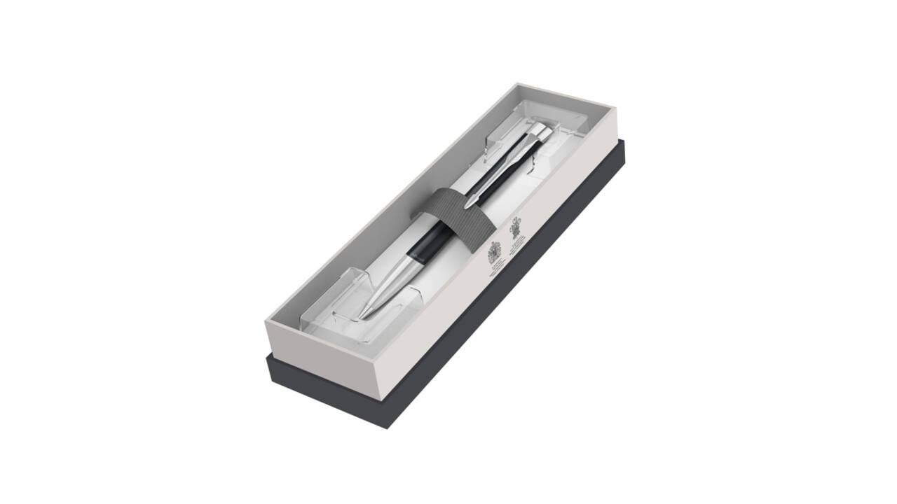 Balpen Parker Urban twist matt black CT medium blister à 1 stuk