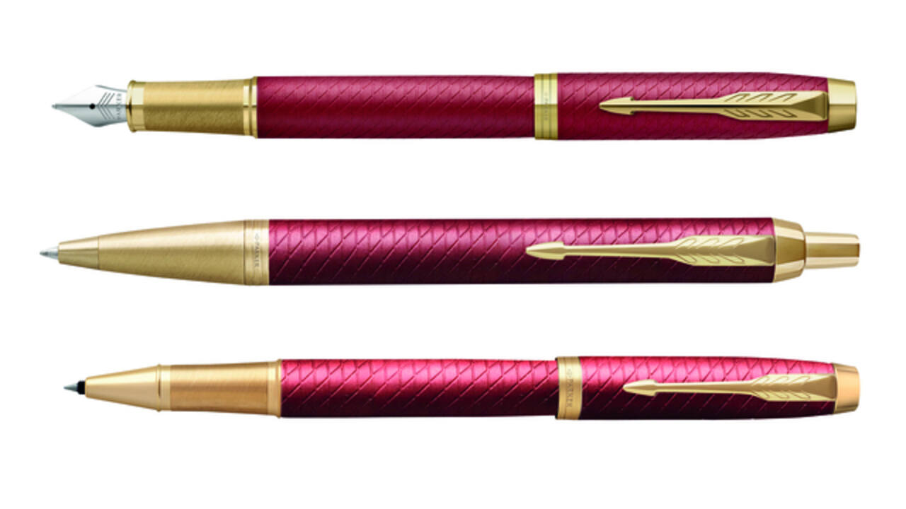 Rollerpen Parker IM Premium deep red GT fijn