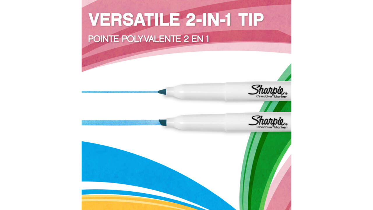 Markeerstift Sharpie S-note assorti blister à 12 stuks