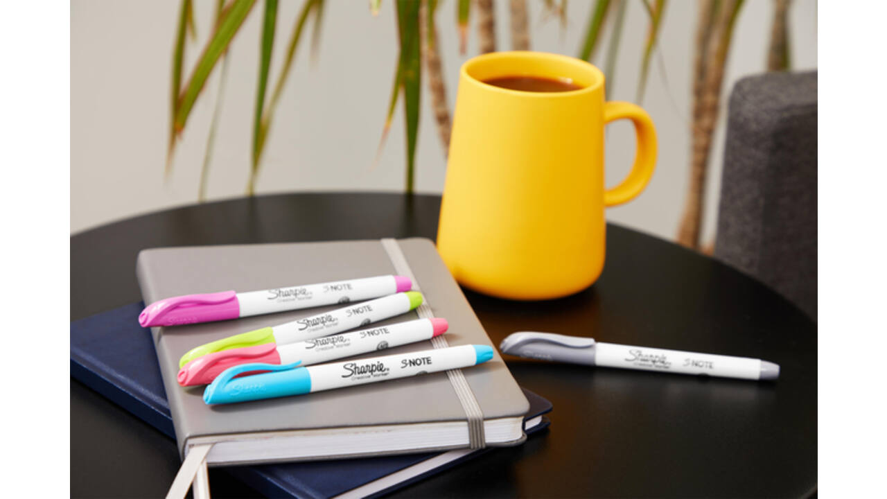 Markeerstift Sharpie S-note assorti blister à 12 stuks
