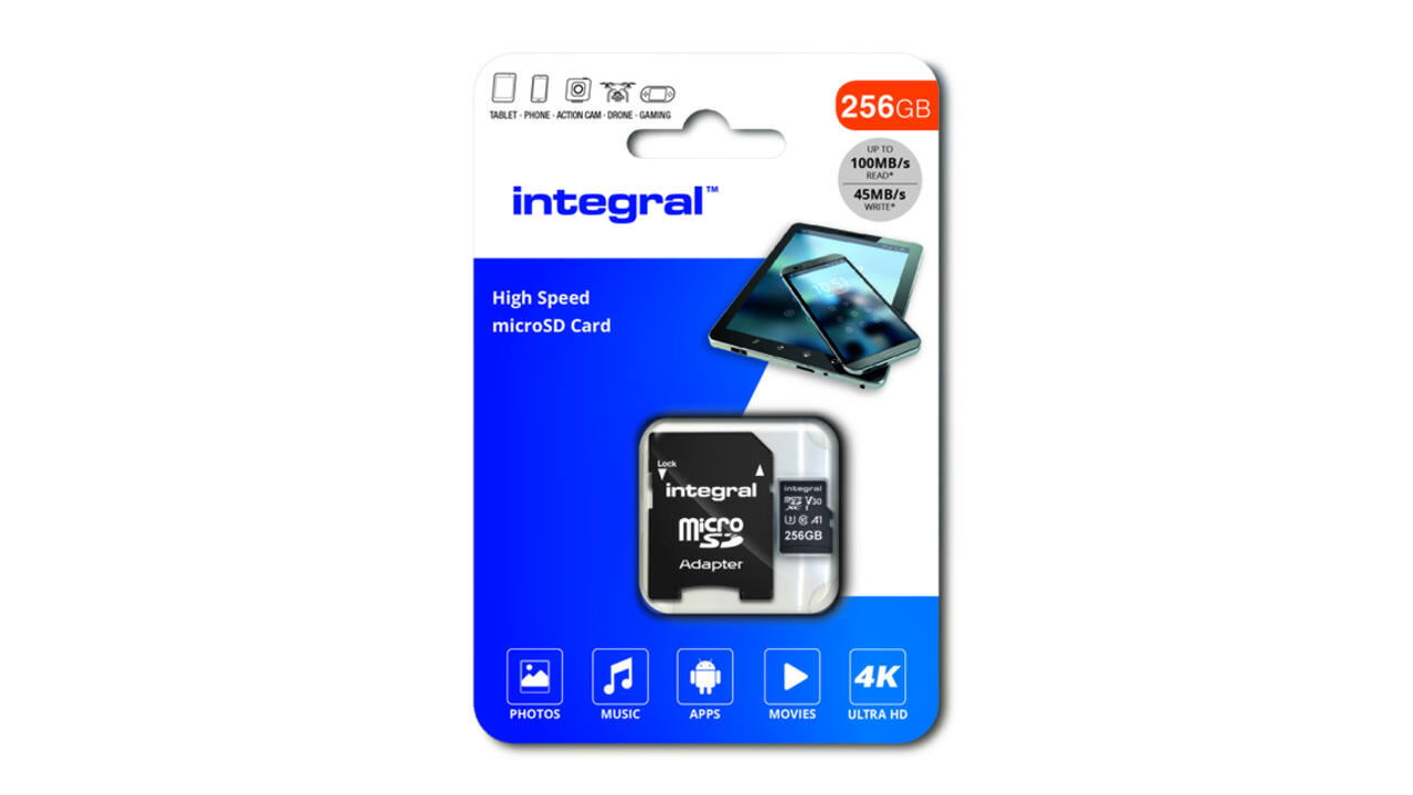 Geheugenkaart Integral microSDXC 256GB