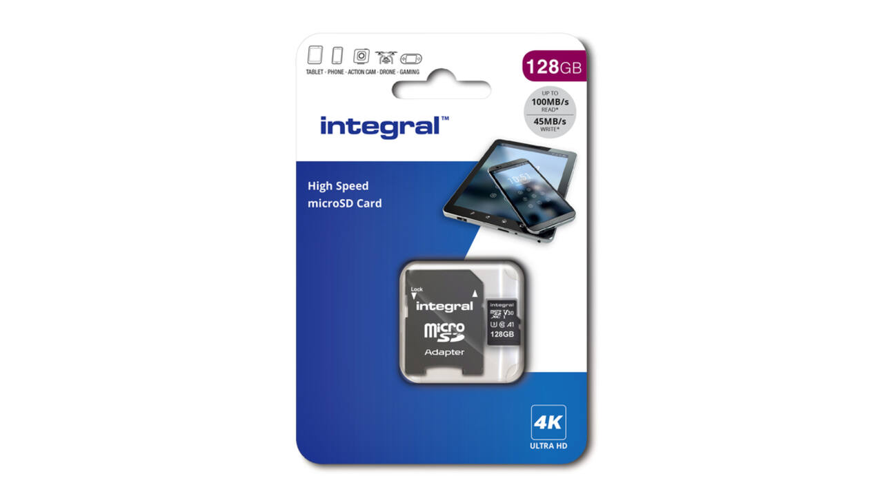 Geheugenkaart Integral microSDXC 128GB