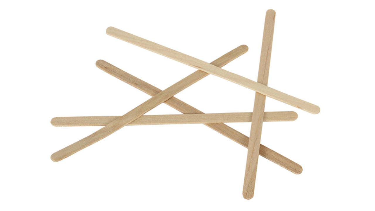 Roerstaafjes Biaretto hout 11cm 2000 stuks