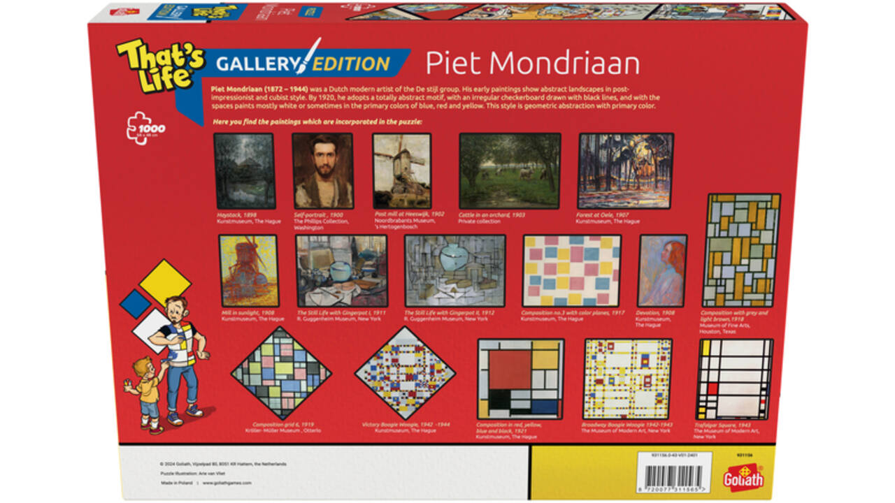 That's Life Gallery edition: Piet Mondriaan 1000st
