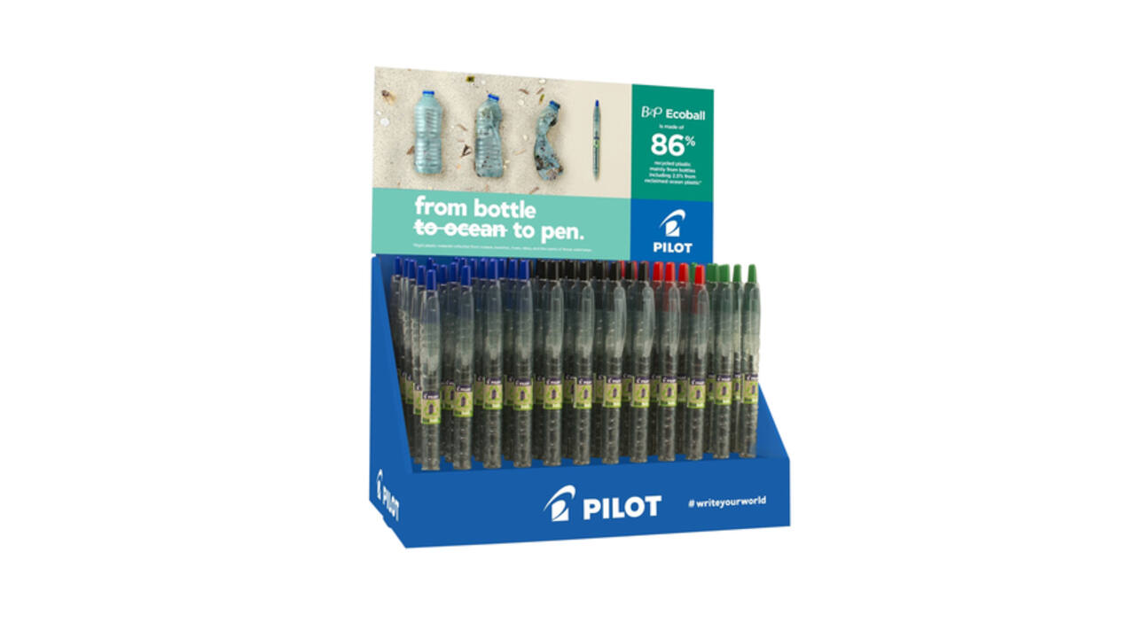 Balpen PILOT Begreen B2P EcoBall medium assorti