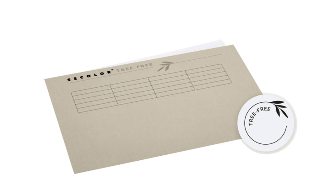 Vouwmap Djois Tree-Free A4 gelijk 226gr beige