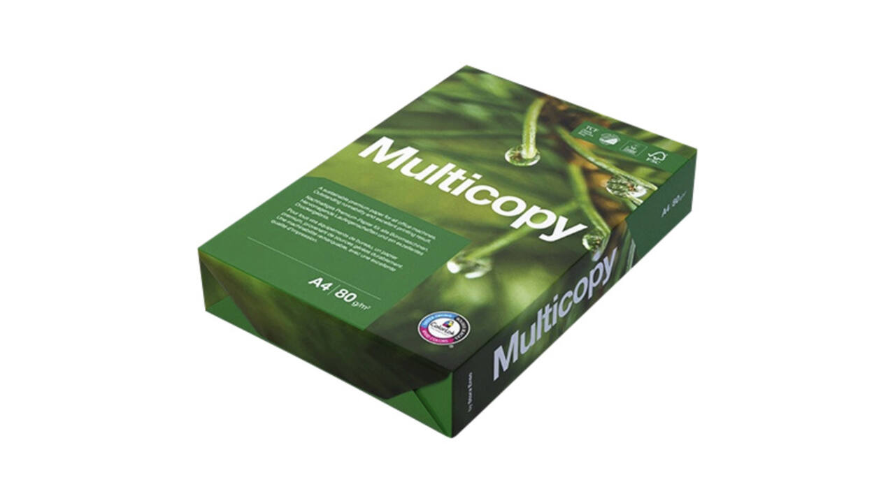 Kopieerpapier Multicopy A4 80gr 4-gaats wit 500 vel