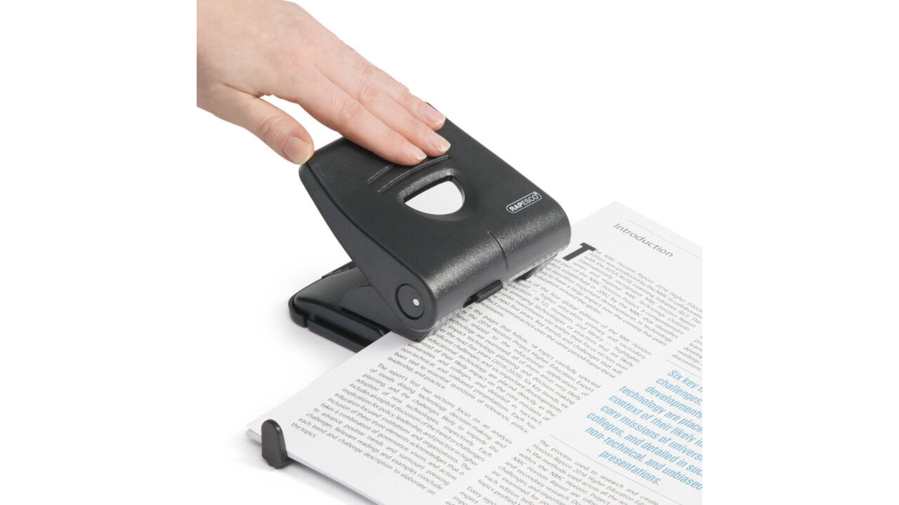 Perforator Rapesco Germ-Savvy Heavy Duty 827-P antibacterieel 2-gaats zwart