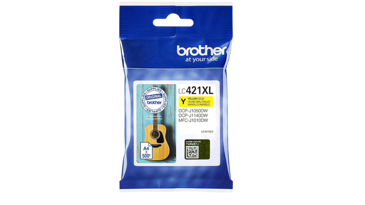 Inktcartridge Brother LC-421XLY geel