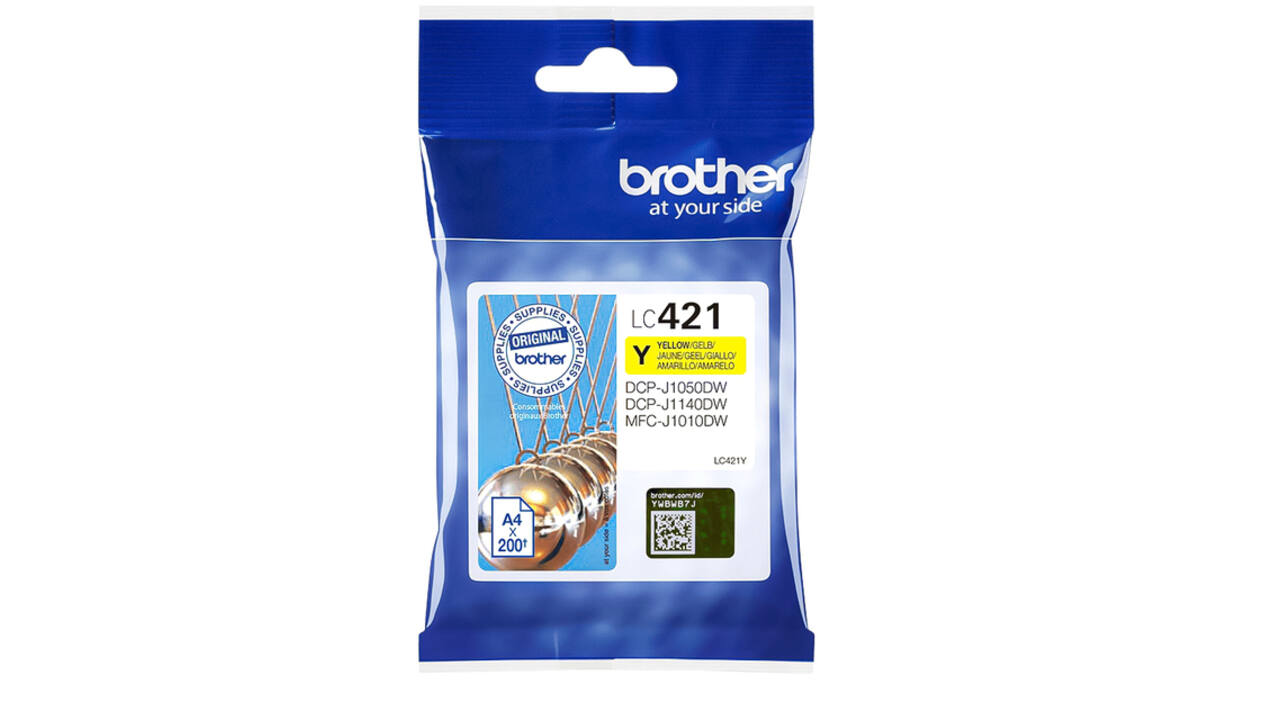 Inktcartridge Brother LC-421Y geel