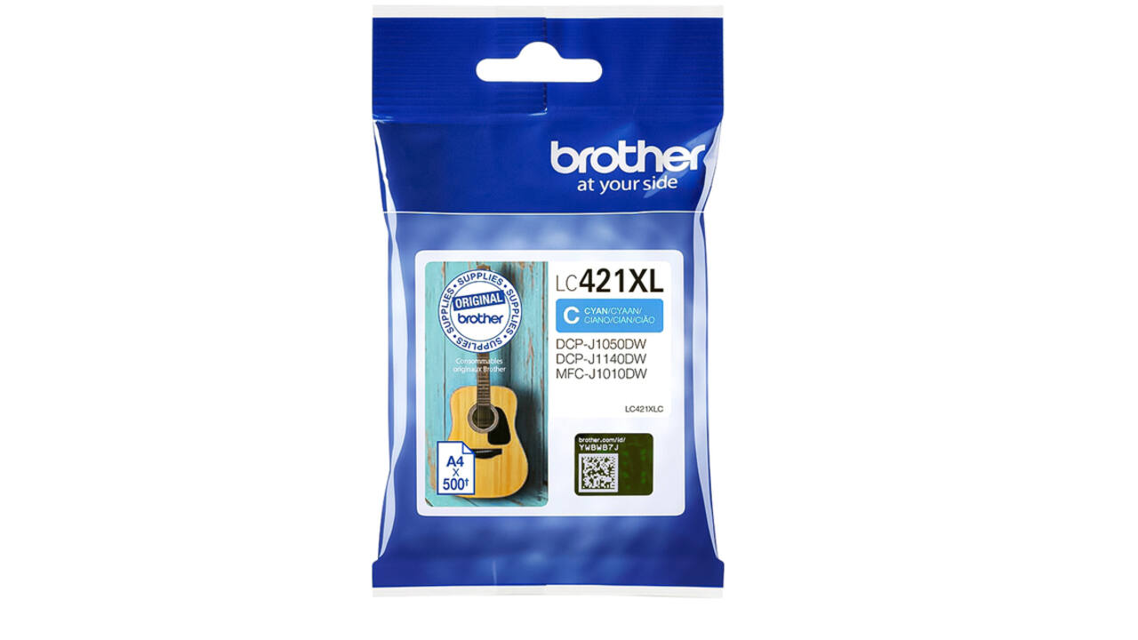 Inktcartridge Brother LC-421XLC blauw