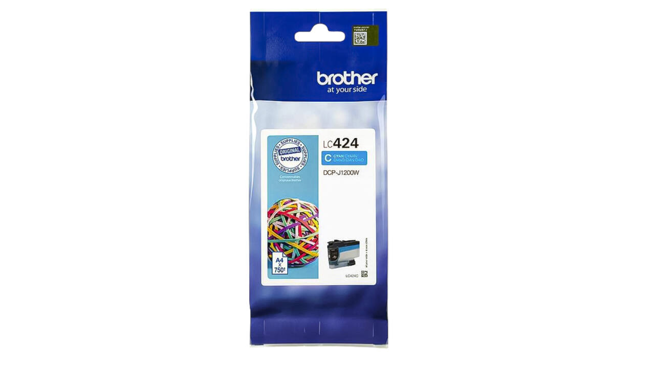Inktcartridge Brother LC-424C blauw