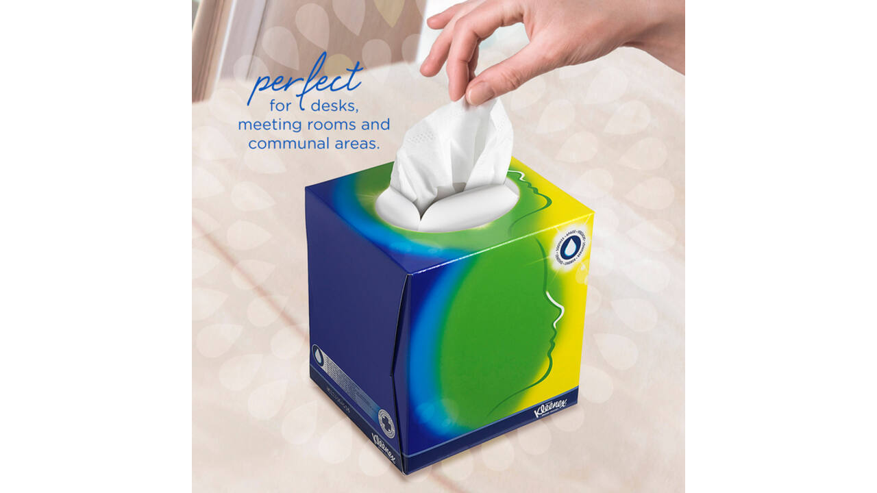 Facial tissues Kleenex kubus 3-laags 56 vel wit 8825