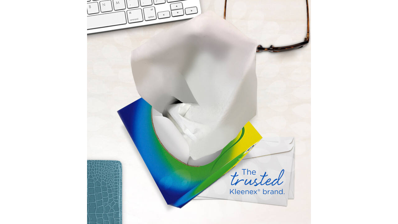 Facial tissues Kleenex kubus 3-laags 56 vel wit 8825