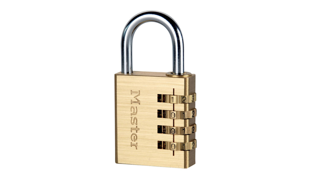Hangslot MasterLock combinatieslot messing 40mm
