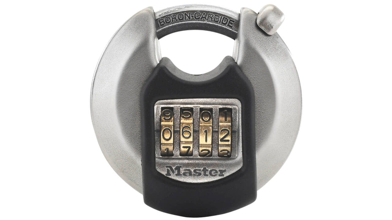 Hangslot MasterLock Excell combinatieslot staal 70mm