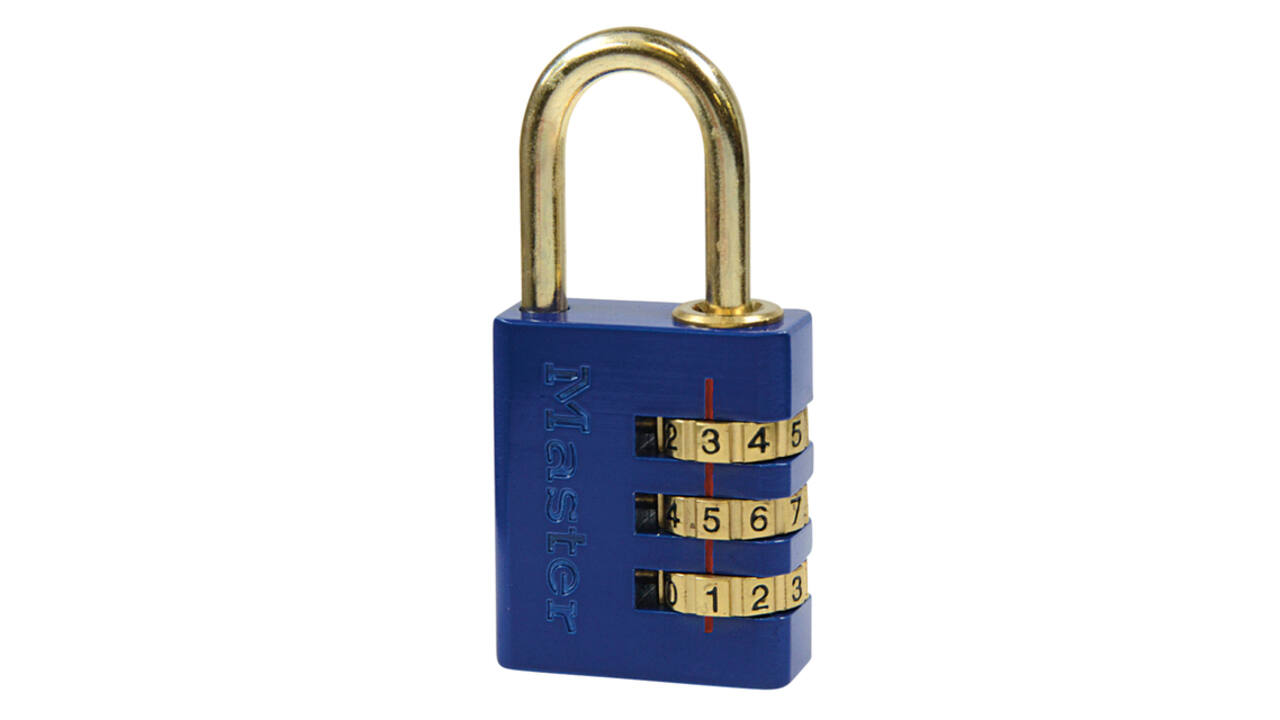 Hangslot MasterLock combinatieslot messing 30mm