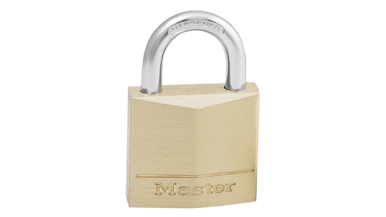 Hangslot MasterLock messing 30mm