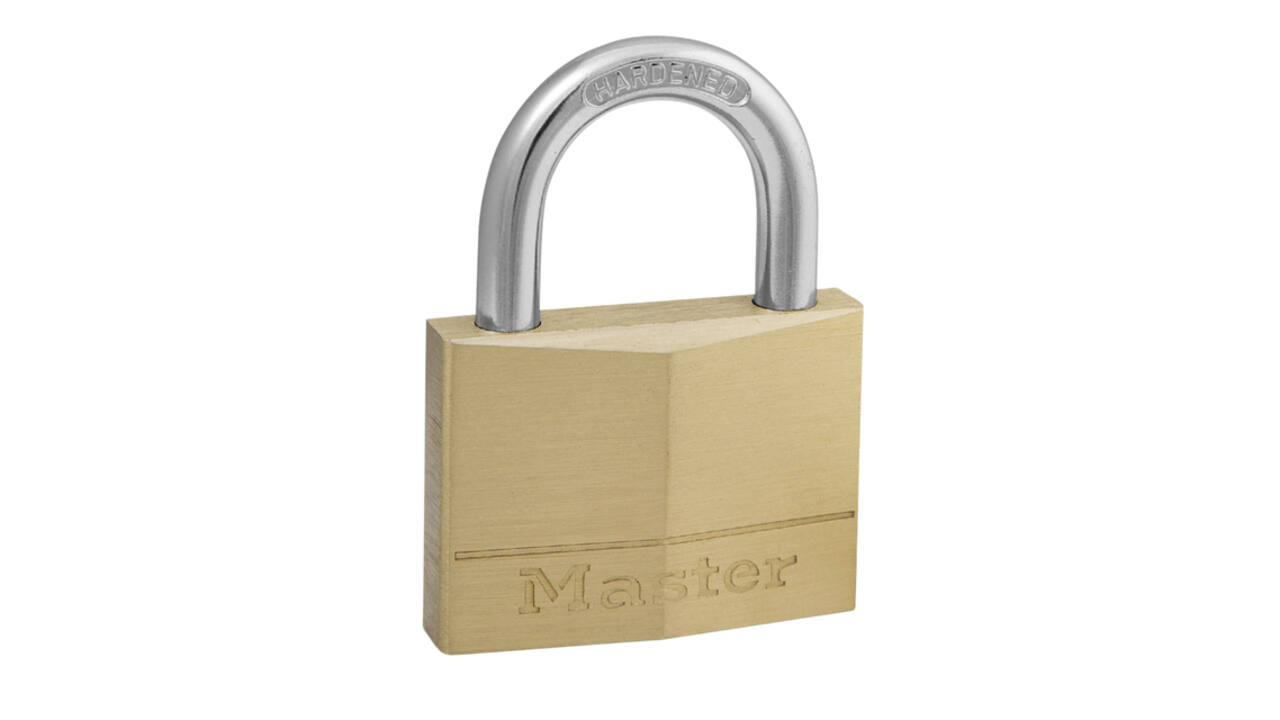 Hangslot MasterLock messing 50mm