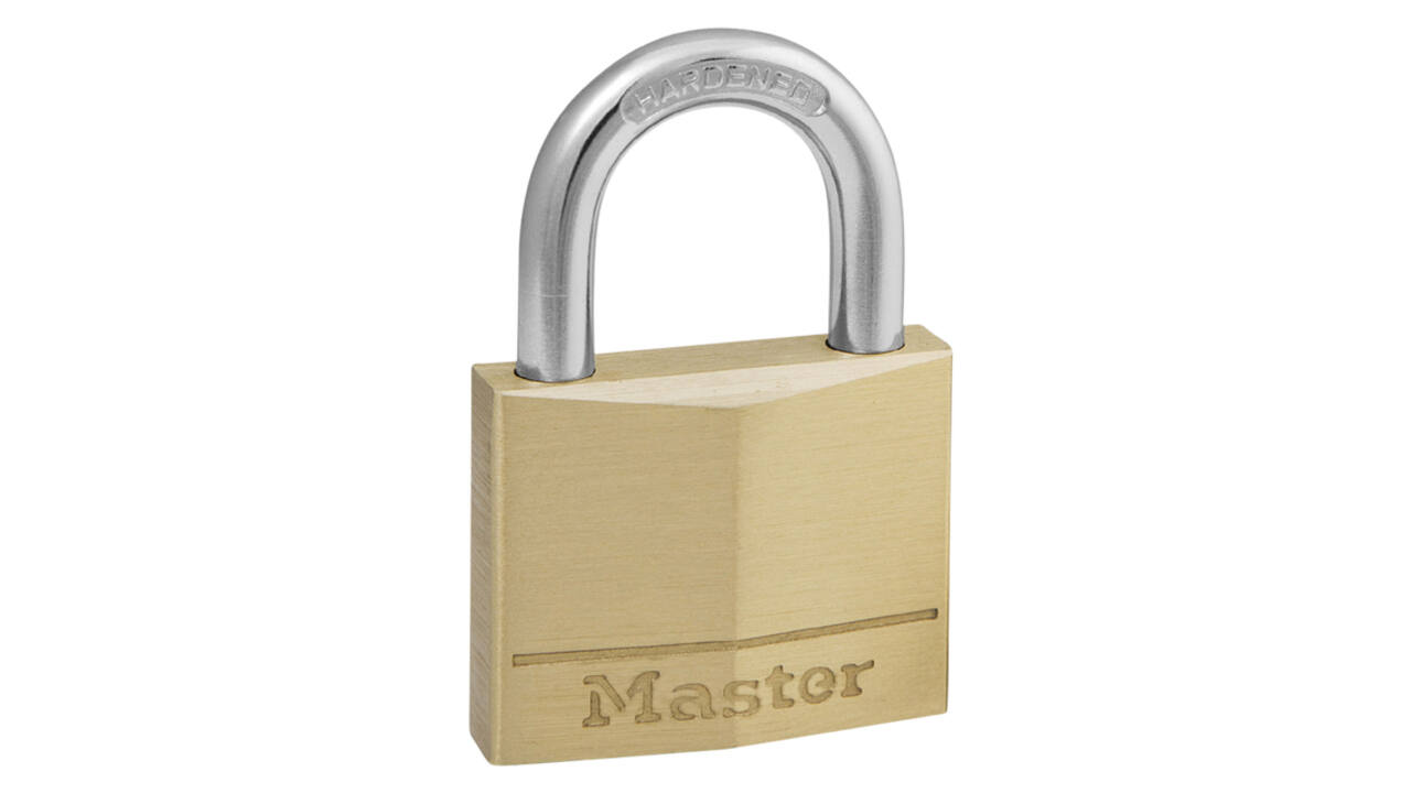 Hangslot MasterLock messing 40mm