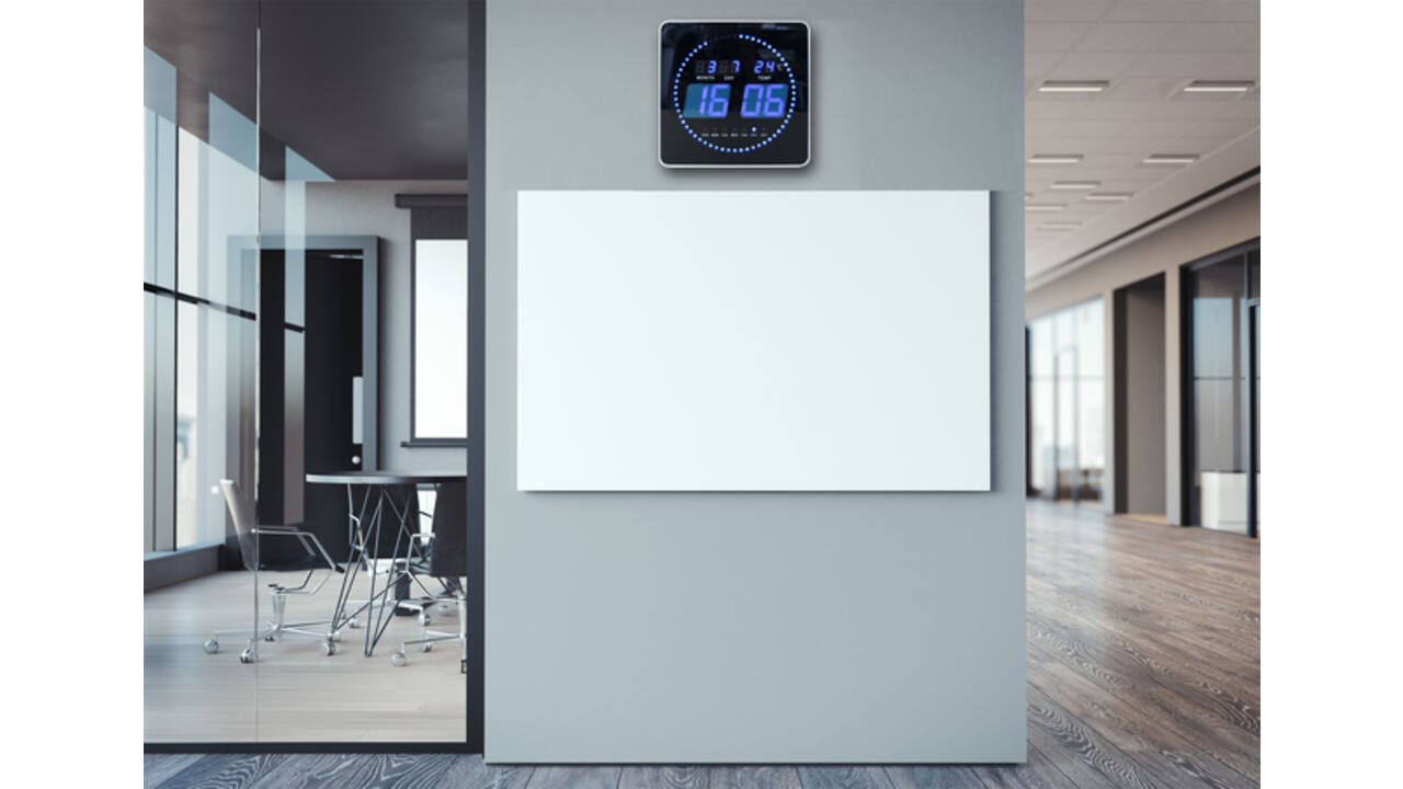 Wandklok Unilux Flo led 28cmx28cm