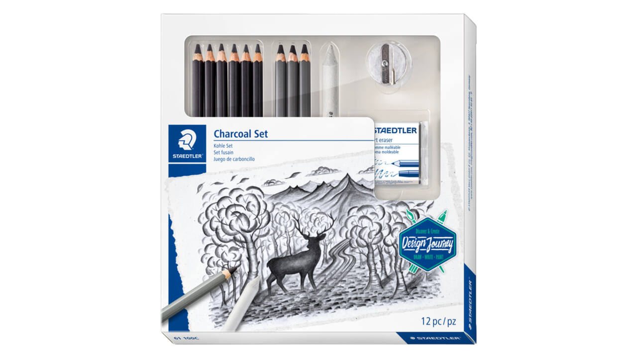 Houtskoolpotloodset  Staedtler Design Journey 12-delig