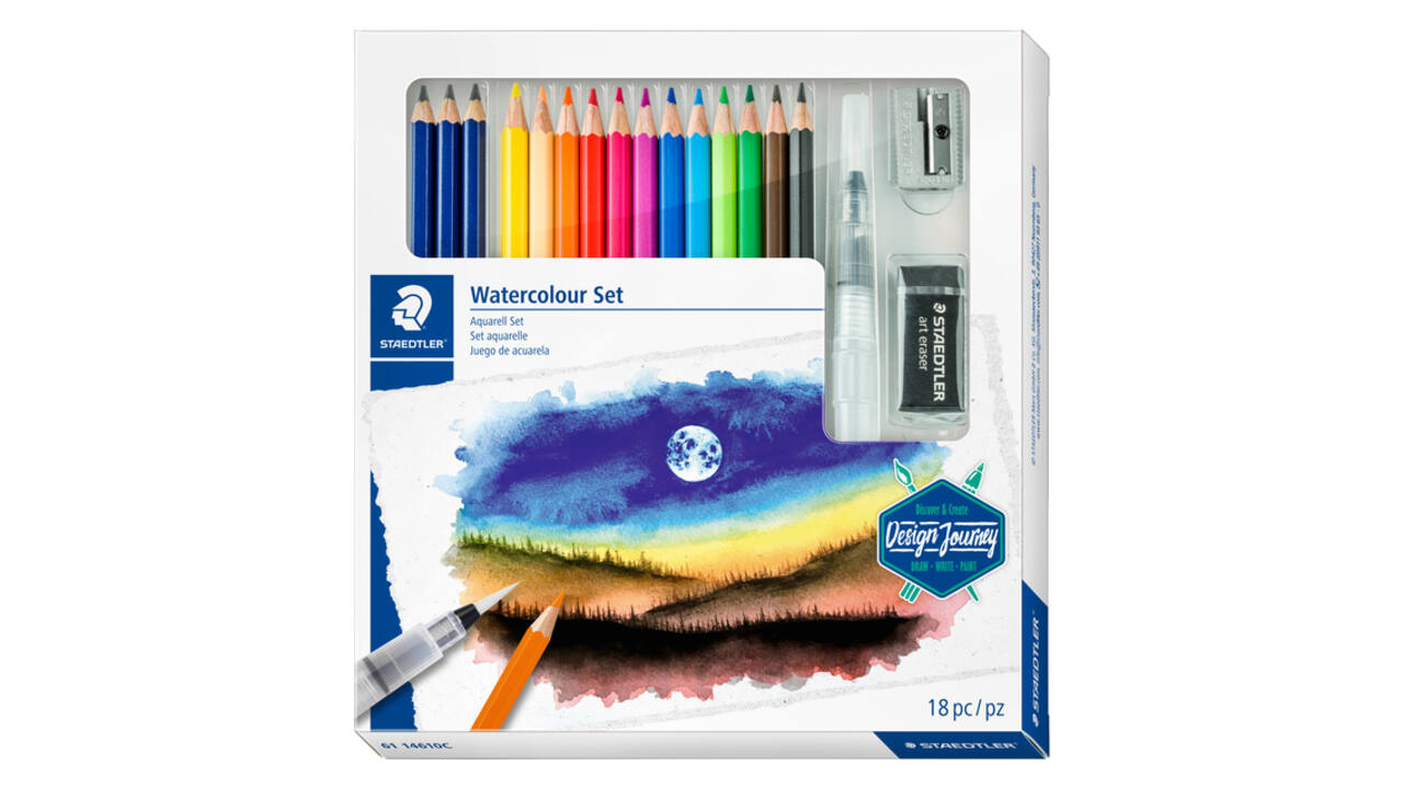 Kleurpotlood Staedtler Design Journey watercolor aquarel 18-delig