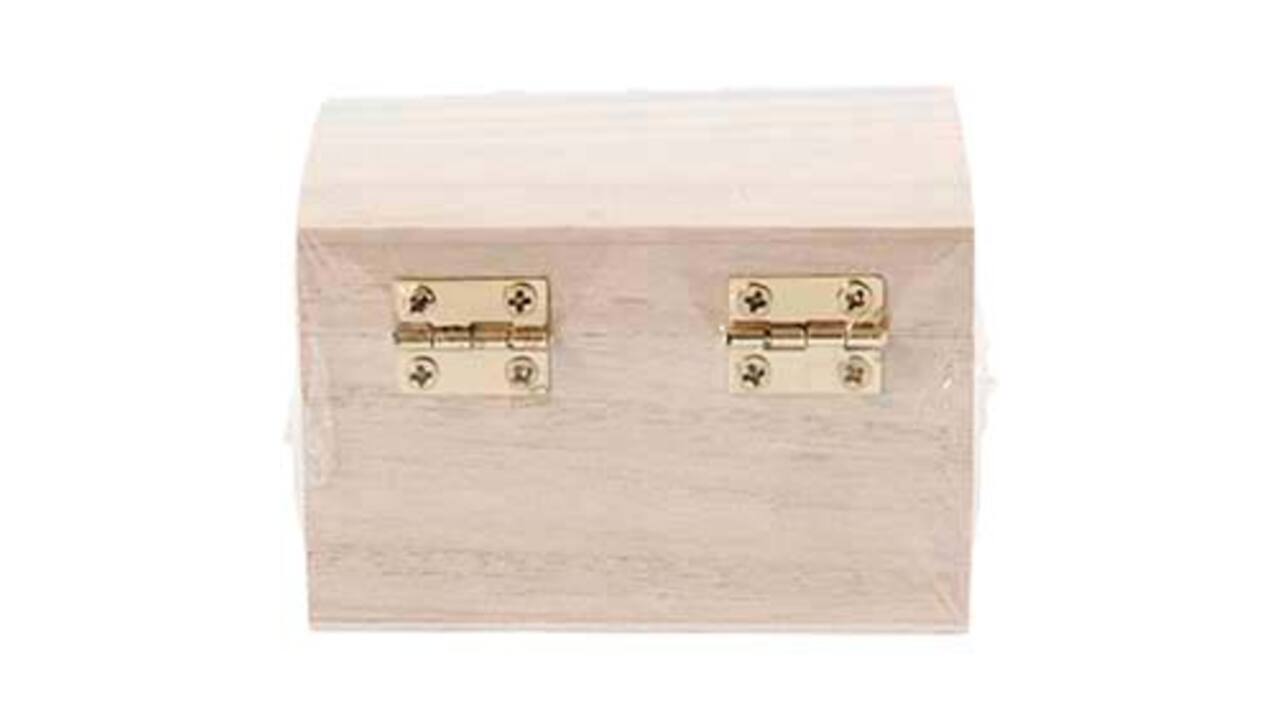 Schatkist Creativ Company 8x6x4.5cm hout