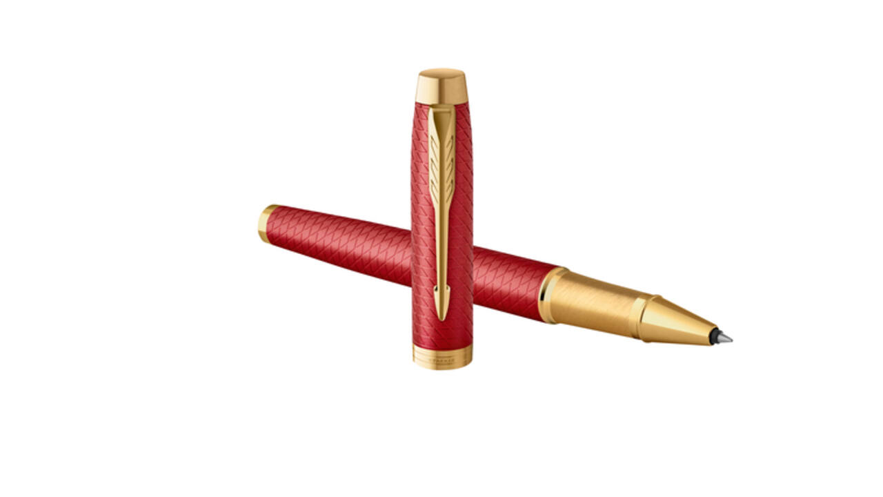 Rollerpen Parker IM Premium deep red GT fijn