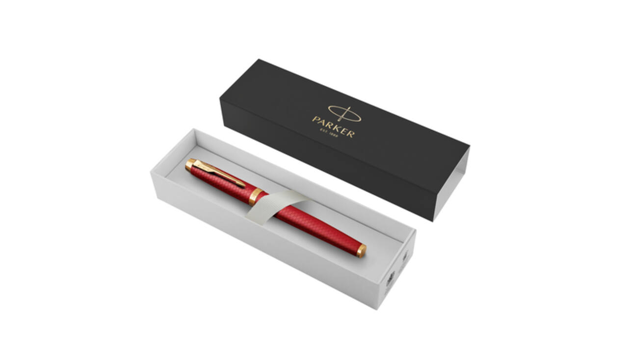 Rollerpen Parker IM Premium deep red GT fijn