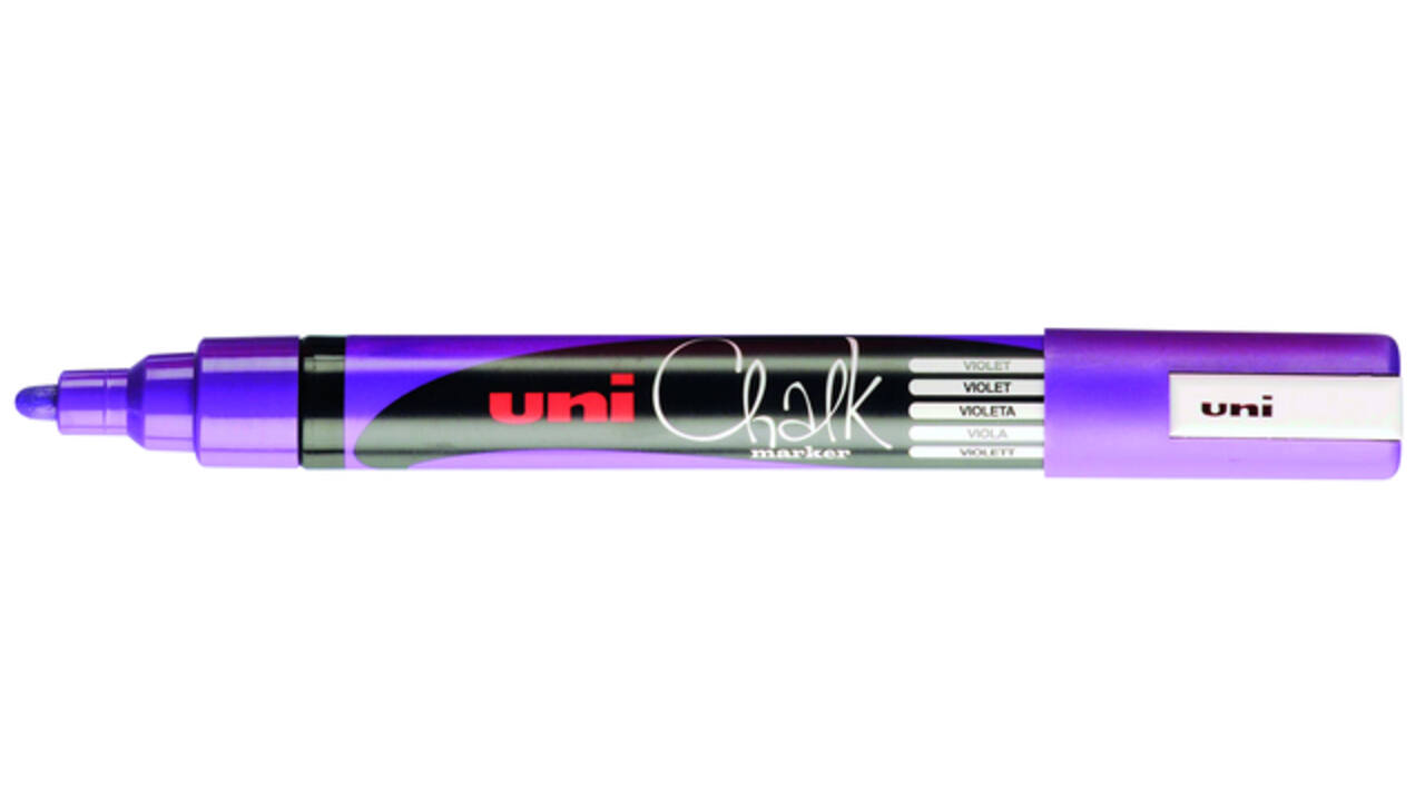 Krijtstift Uni-ball chalk rond 1.8-2.5mm paars