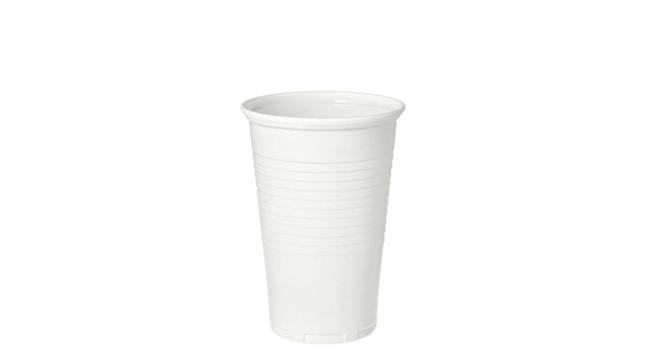 Beker IEZZY 200ml Ø70mm PP 100 stuks wit