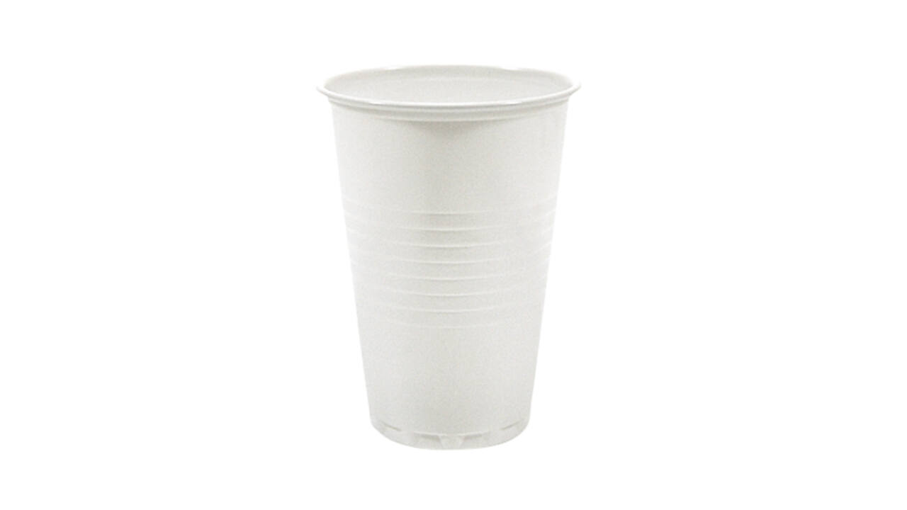 Beker IEZZY 180ml Ø70mm plastic 100 stuks wit