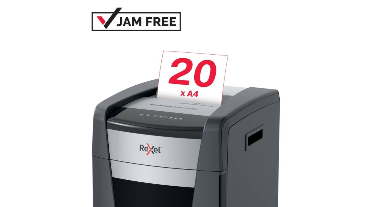 Papiervernietiger Rexel Momentum Extra XP420+ snippers 4x35mm