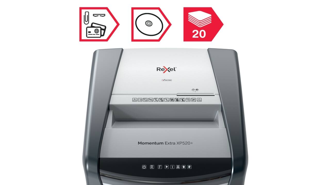 Papiervernietiger Rexel Momentum Extra XP520+ snippers 2x15mm