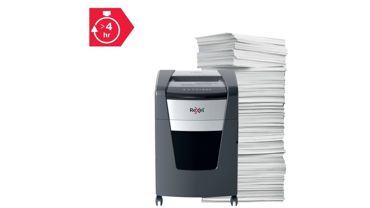 Papiervernietiger Rexel Momentum Extra XP418+ snippers 4x35mm