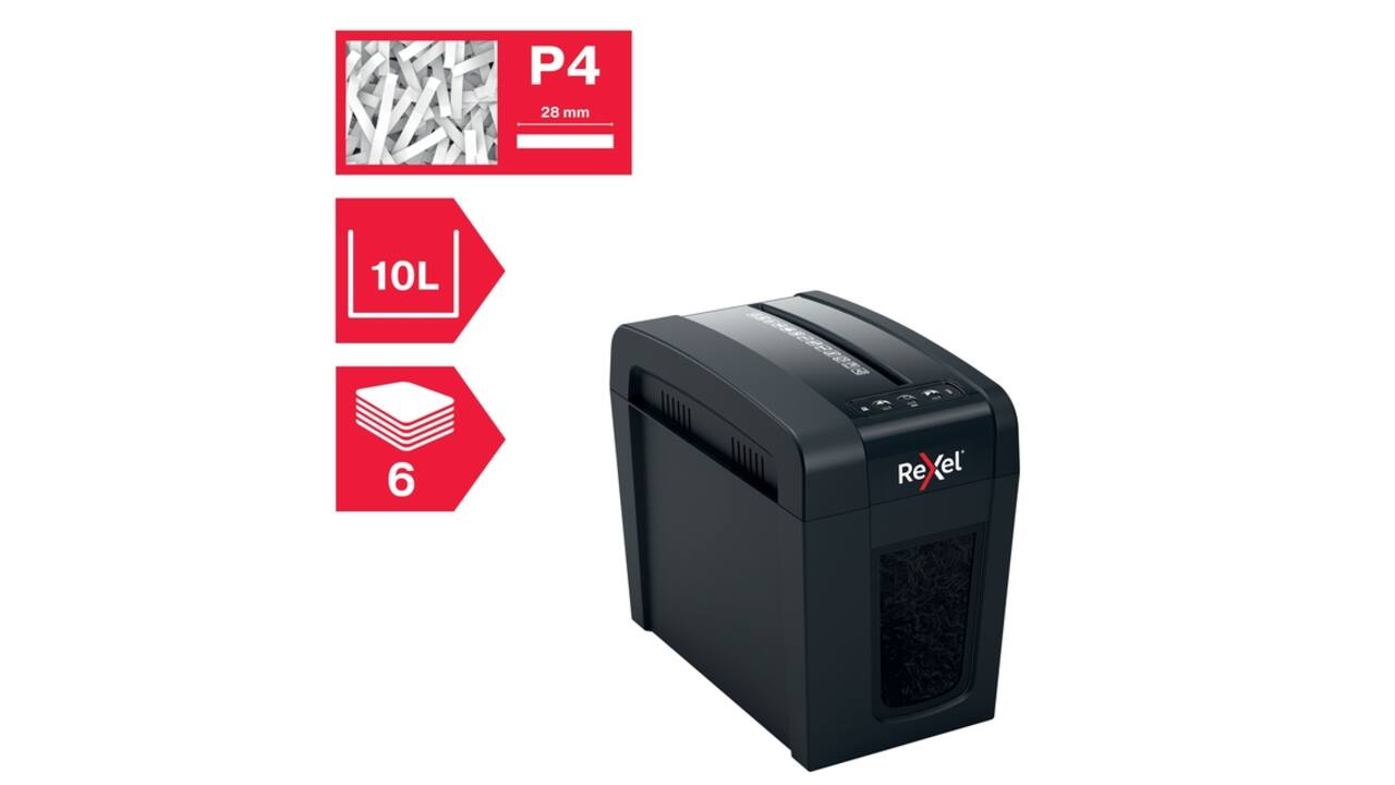Papiervernietiger Rexel Secure X6-SL snippers 4x40mm