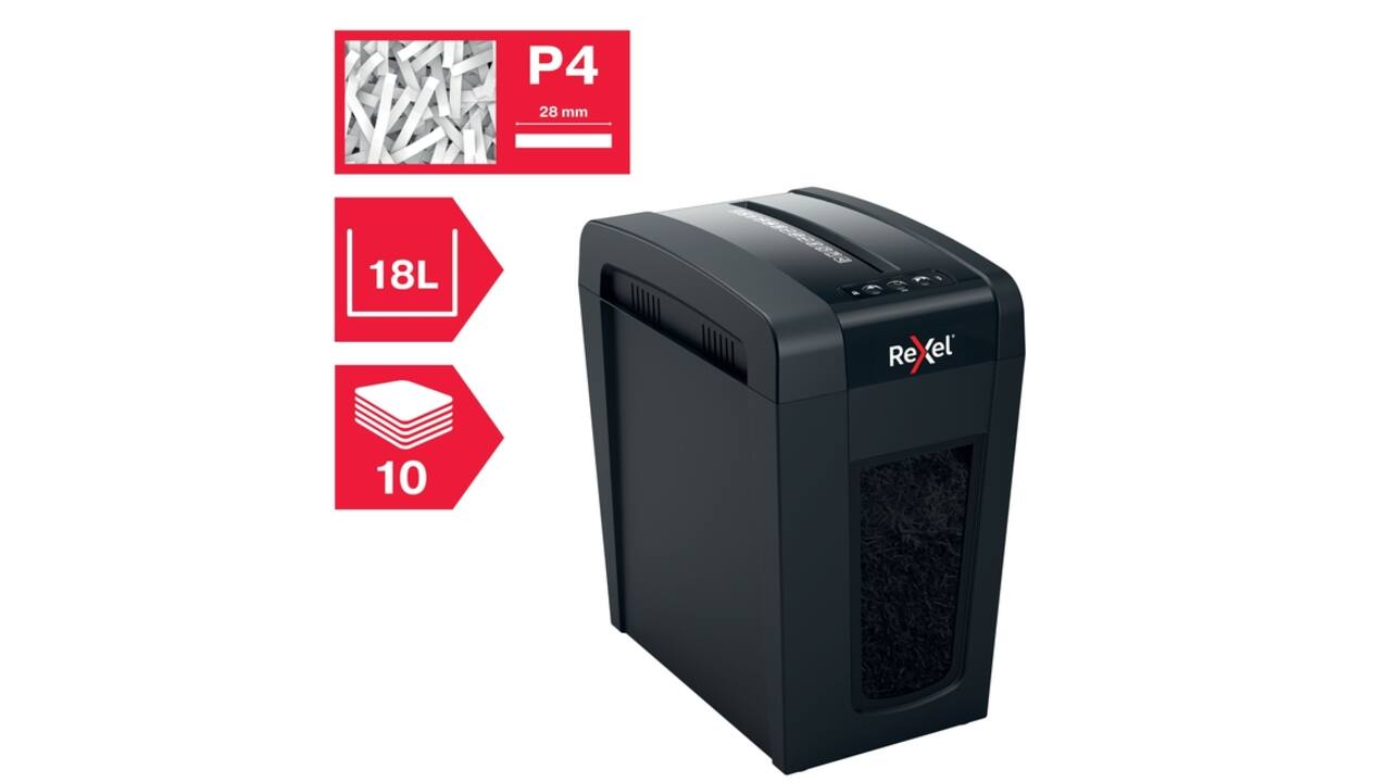 Papiervernietiger Rexel Secure X10-SL snippers 4x40mm