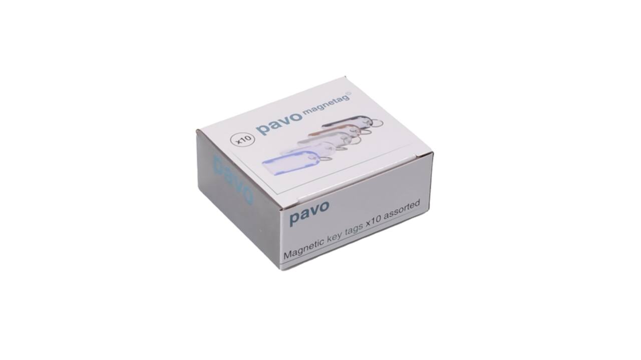 Sleutellabel Pavo Magnettag assorti 10 stuks