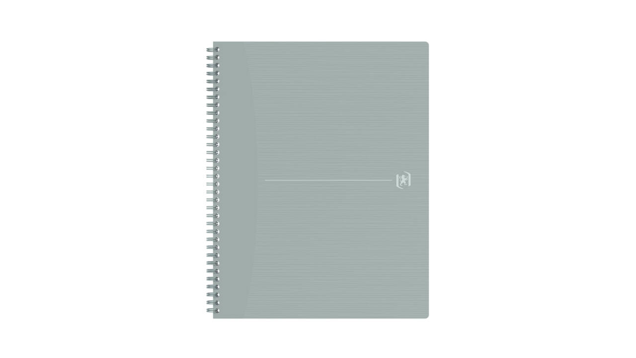 Spiraalblok Oxford Origin A4+ lijn 140 pagina's 80gr grijs