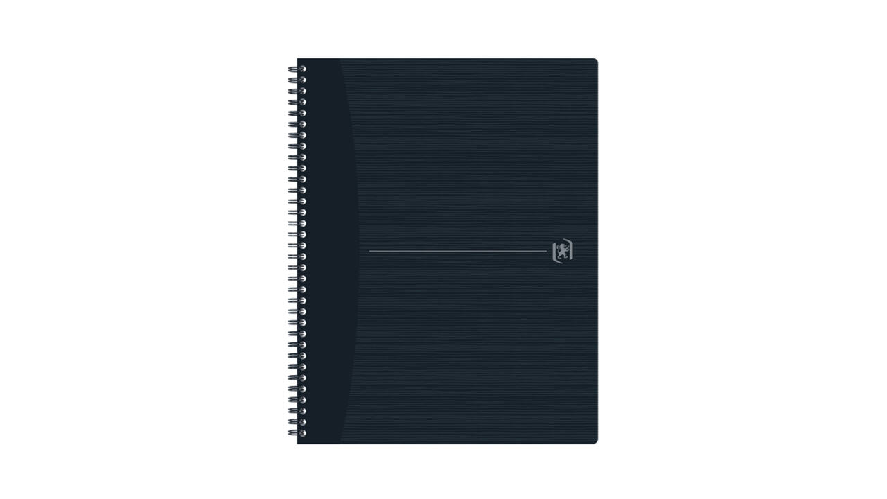 Spiraalblok Oxford Origin A4+ lijn 140 pagina's 90gr zwart