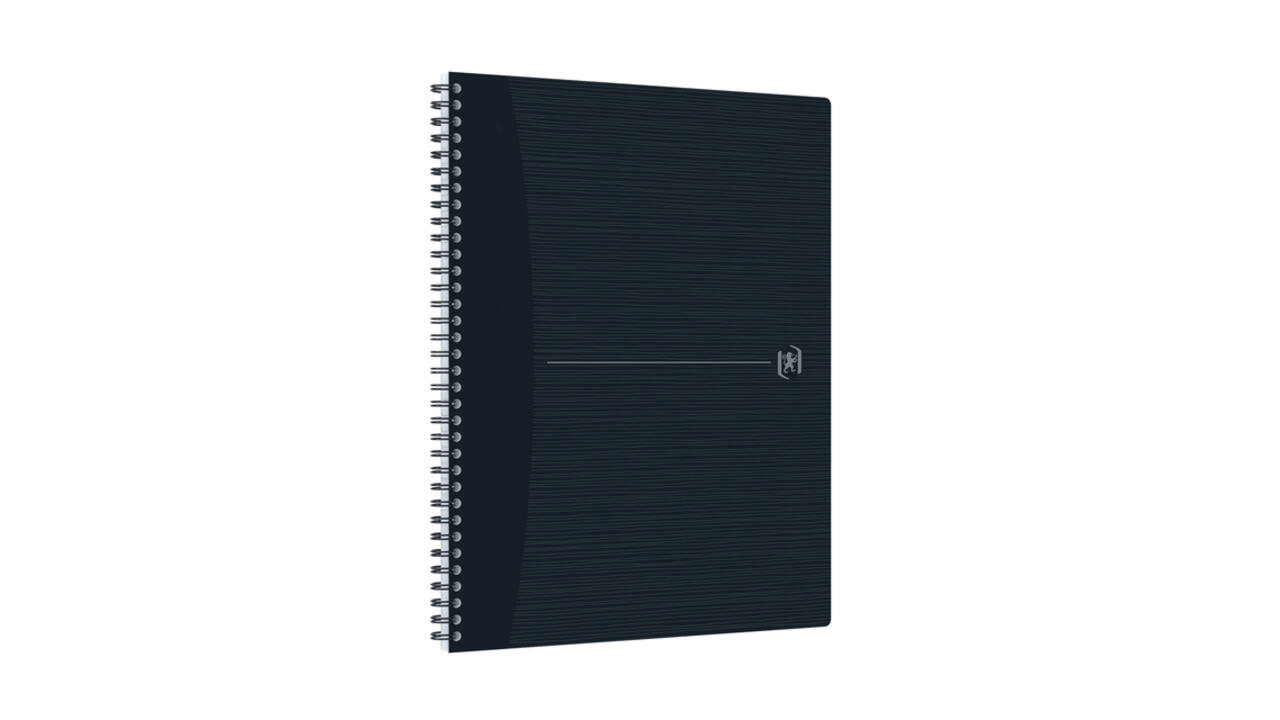 Spiraalblok Oxford Origin A4+ lijn 140 pagina's 80gr blauw