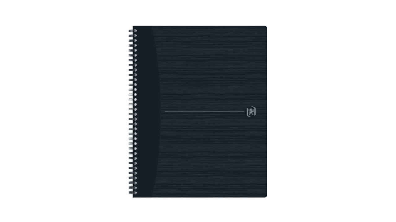 Spiraalblok Oxford Origin A4+ ruit 5x5mm 140 pagina's 80gr zwart