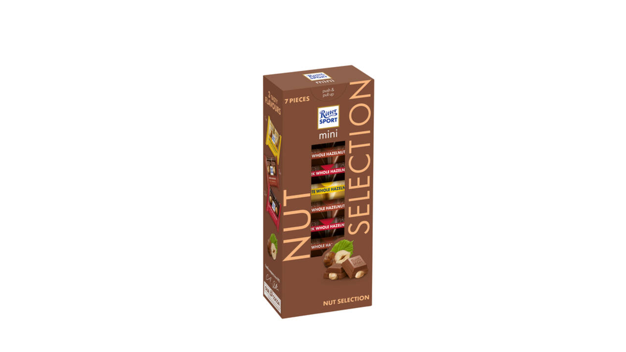 Chocolade Ritter Sport mini nut selection toren