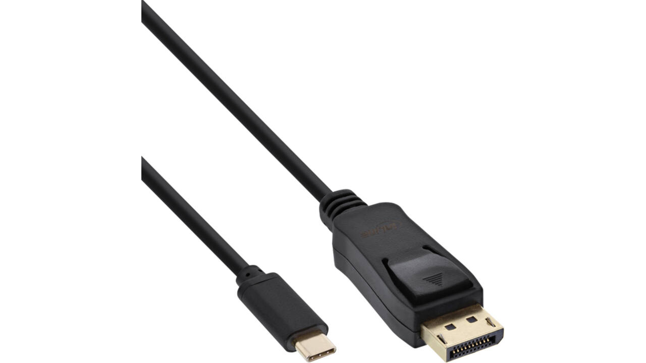 Kabel inLine USB-C Displayport 3.1 4K M/M 2 meter zwart