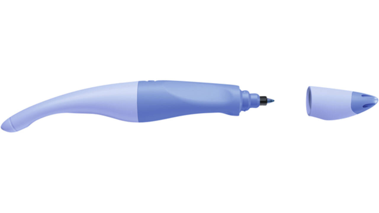 Rollerpen STABILO Easyoriginal  linksh M pastel luchtig blauw blister