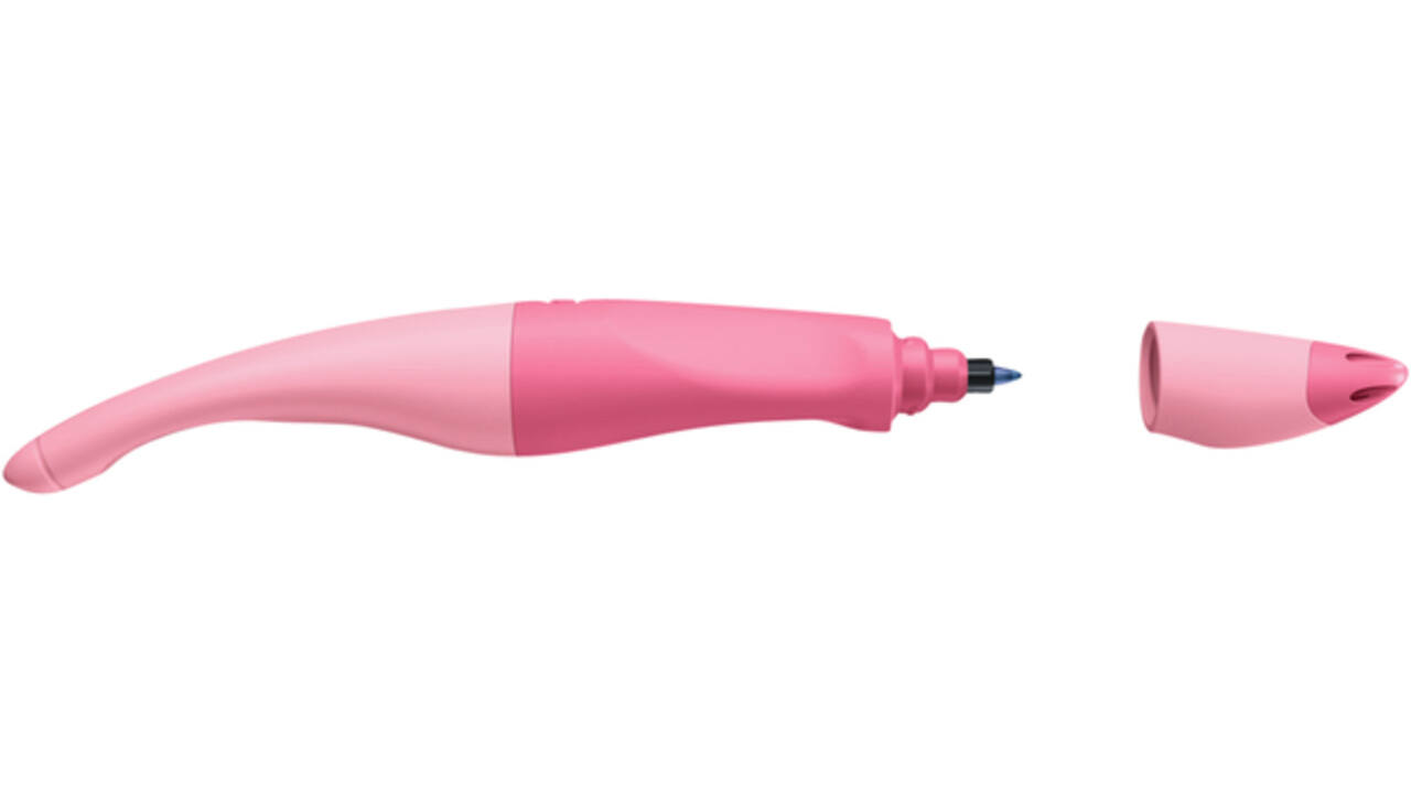 Rollerpen STABILO Easyoriginal  links pastel medium roze blister
