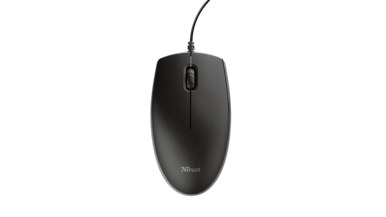 Toetsenbord Trust Primo + muis QWERTY zwart