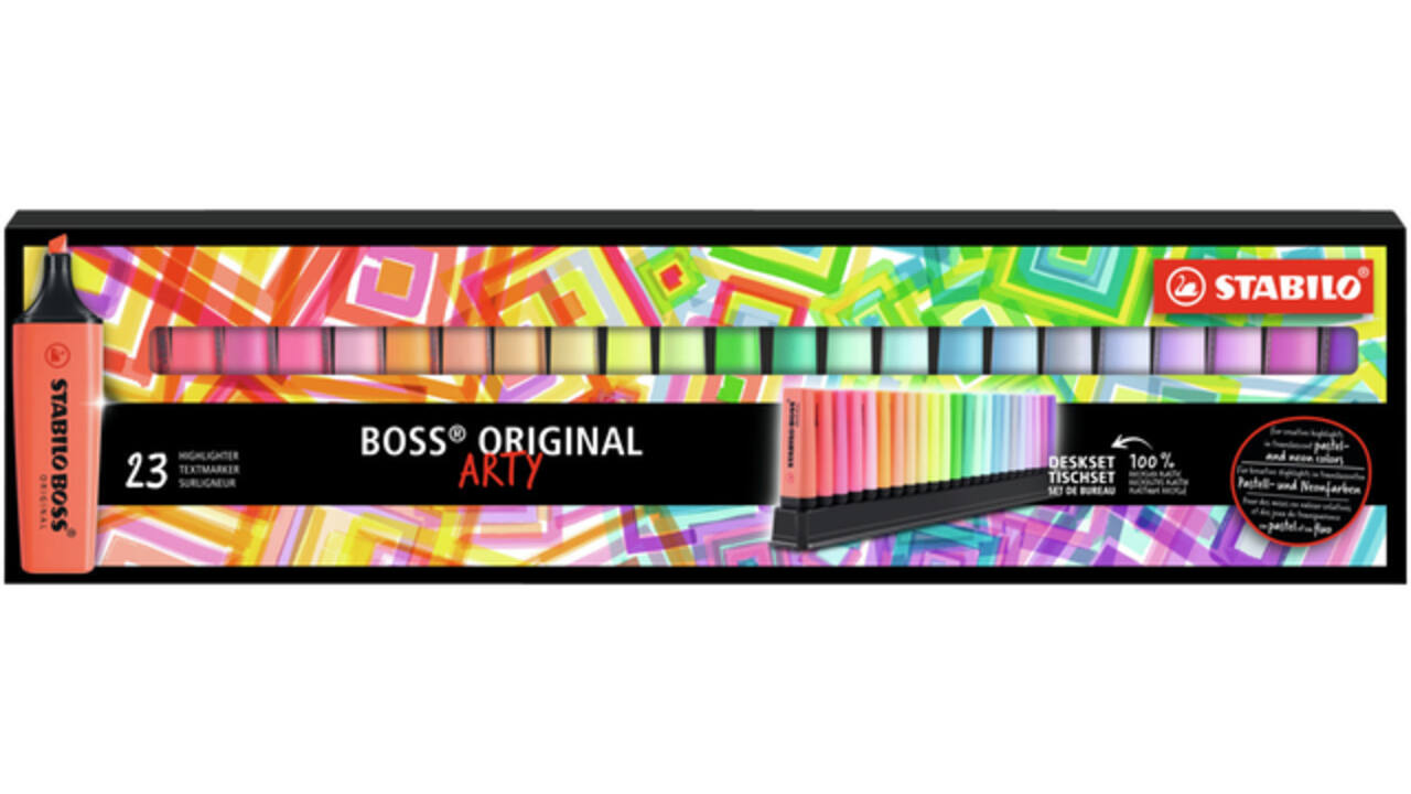 Markeerstift STABILO BOSS Original Arty 70/23 assorti deskset à 23st
