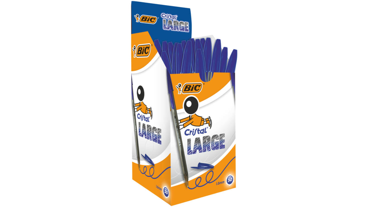 Balpen Bic Cristal large blauw